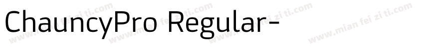 ChauncyPro Regular字体转换